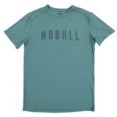 NOBULL Mens Training T-Shirt Medium Teal Green Gym Workout Logo Graphic Tee