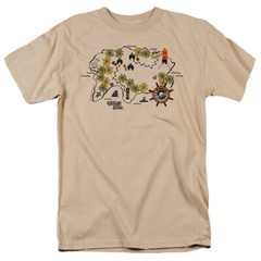 Gilligan’s Island Island Map Licensed Adult T-Shirt