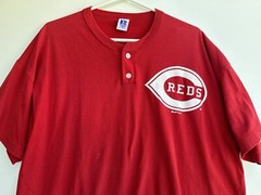 Vtg Russell Athletic Cincinnati Reds 2000 Jersey T-Shirt Sz XL MLB Good Shape