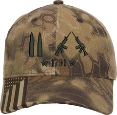 Only Bullets 2A 1791 Guns Embroidered One Size Fits All Baseball Hats