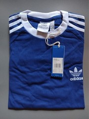 MENS ADIDAS ORGINALS CLASSIC THREE STRIPES EMBROIDERED SHORT SLEEVE TSHIRT