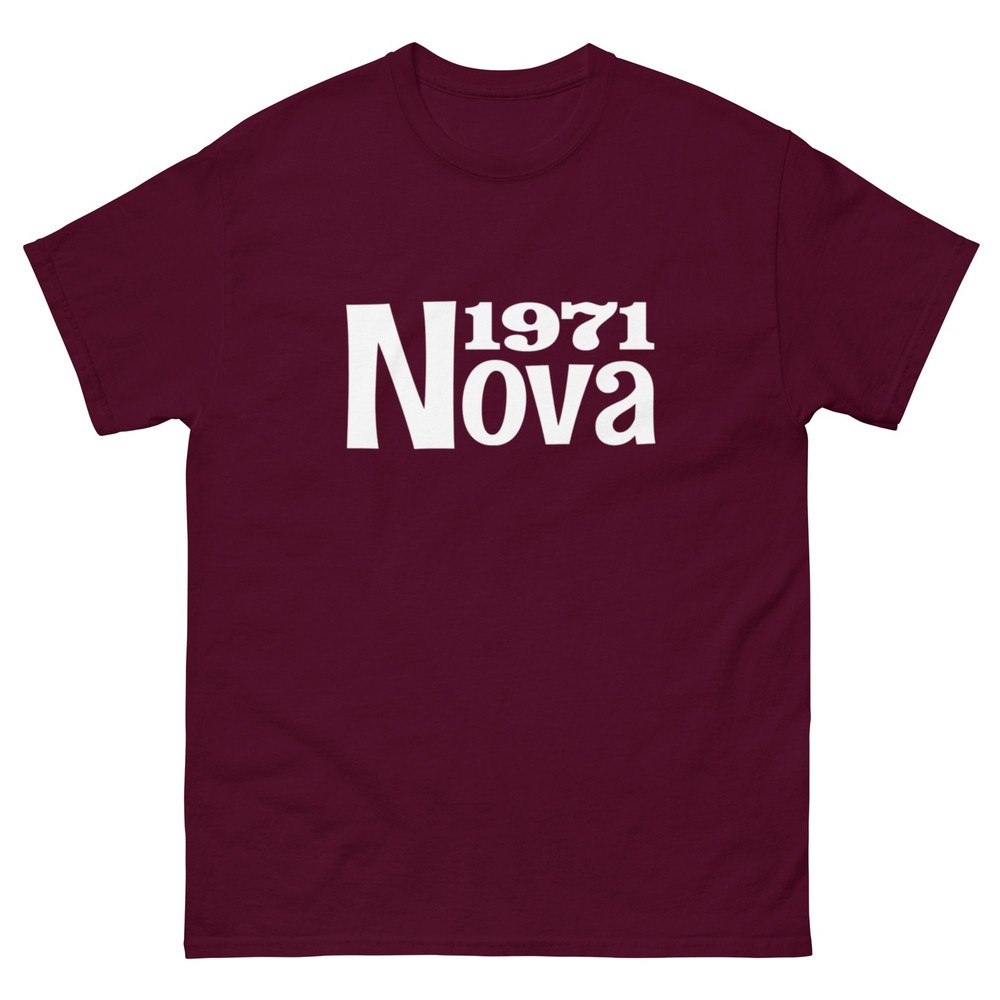 1971 CHEVY NOVA T-SHIRT sizes SMALL thru 5XL CHOOSE FROM 10 COLORS!