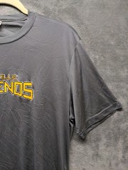 SPORT-TEK Men T-Shirt Size M Short Sleeve Crew Neck Solid Gray Casual