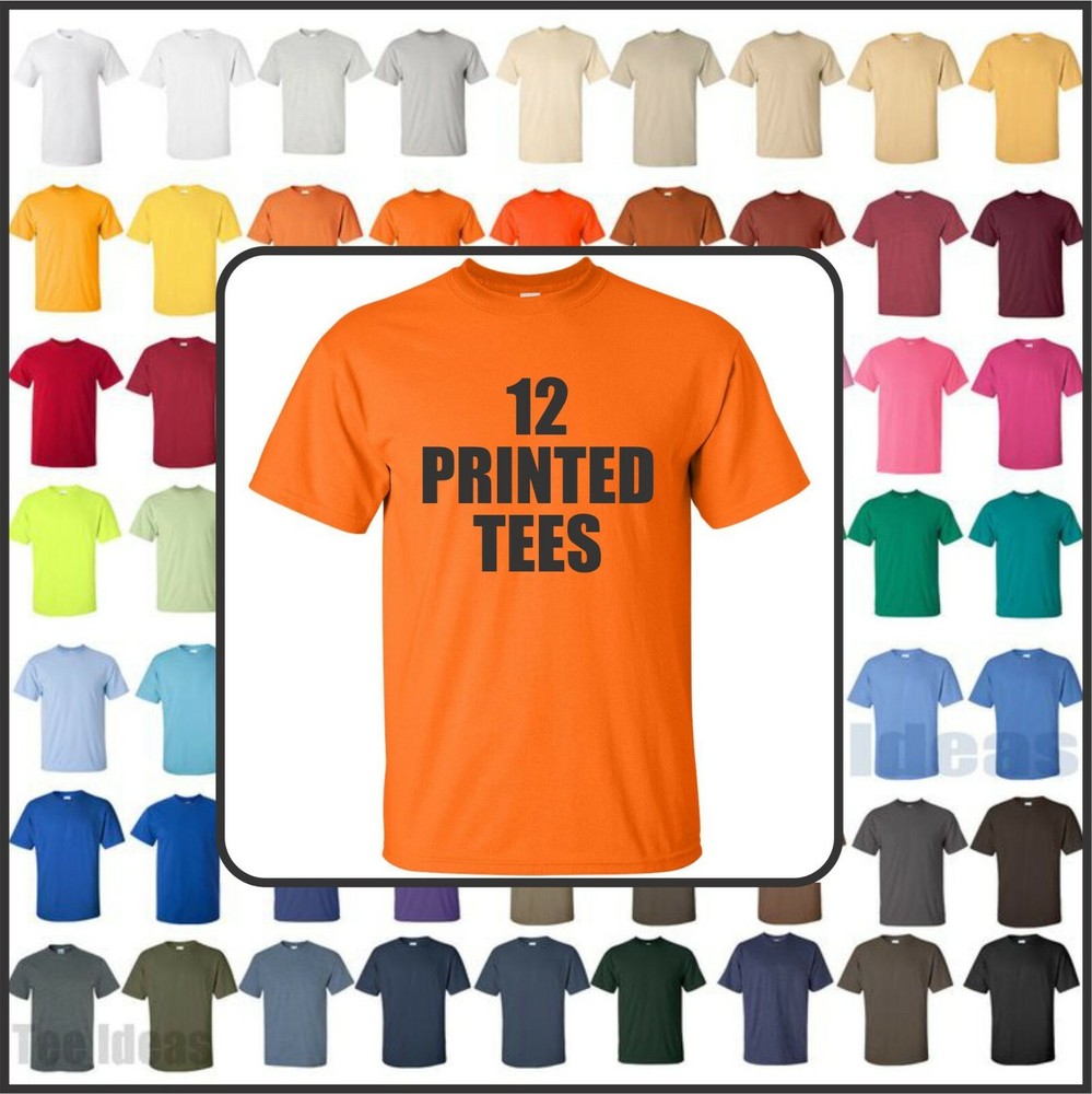 12 PRINTED AUGUSTA PERFORMANCE TEES- FRONT PRINT – ONE COLOR