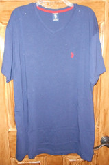 US Polo Assn Stretch Men’s Short Sleeve Dual Blend Navy T-Shirt XL 9882 – EUC!