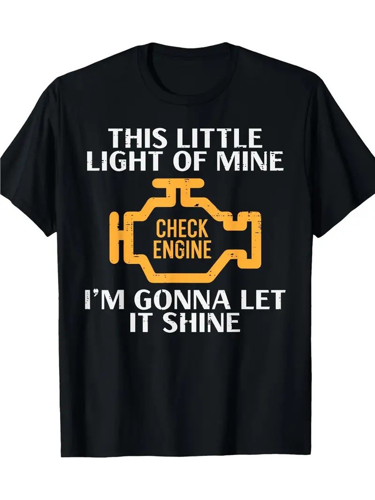 Men’S Vintage Car Enthusiast T-Shirt – Funny Mechanic Gift with “This Little Lig