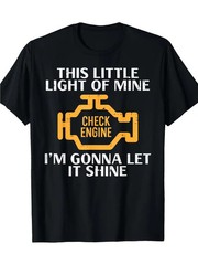 Men’S Vintage Car Enthusiast T-Shirt – Funny Mechanic Gift with “This Little Lig
