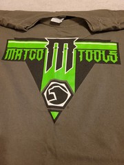Men’s Gray With Green Short Sleeved T-Shirt Size 3XL Matco Tools