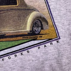 Vintage Jerzees Mens White Graffiti Weekend Show-n-Shine 98 Casual T-Shirt