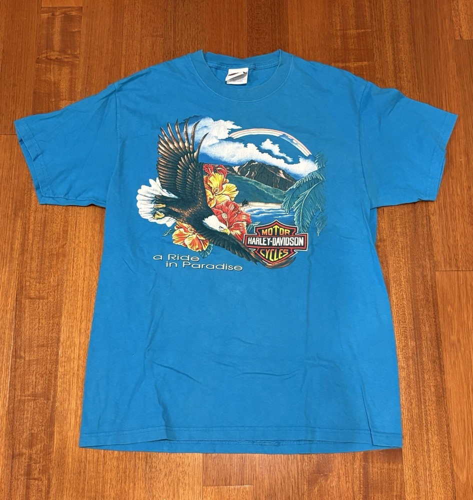 Harley-Davidson Maui Hawaii T-Shirt A Ride in Paradise Eagle Graphic XL