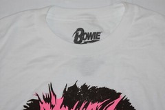 David Bowie Mens Aladdin Sane White T-Shirt New S, M, 2XL
