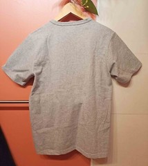 HARRIS TWEED MEN’S Gray T-SHIRT w/ Pocket (Japan Size: M / US Size: S) EXCELLENT