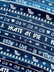 NEW Krew Tee T-shirt Shirt M Medium Black Gray White Skate Concert Die 2008 TK