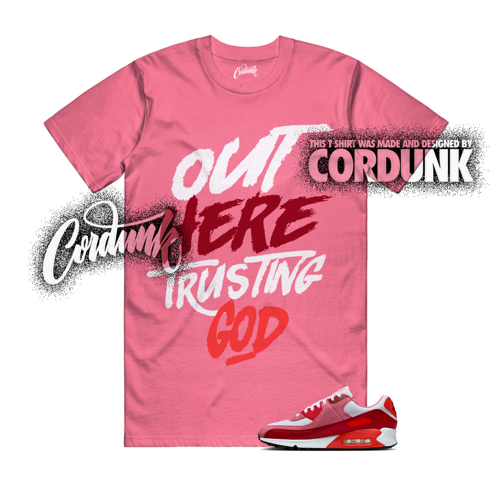 Air Max 90 Peony Light Crimson Team White Valentines Day 2026 T Shirt TG