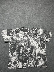 Brooklyn Cloth Shirt Mens Large Gray Marble Allover Graphic Streetwear Tee Top