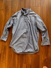 Ralph Lauren Blake Check Shirt L Cotton Used Red Embroidered For 14Y+ Japan