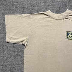 Vintage 90s Caribbean Playa Del Carmen Mexico Shark Souvenir T Shirt Tan Mens XL