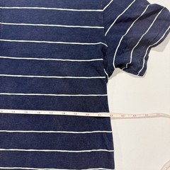 American Eagle Men’s Super Soft Striped Henley Tee Blue Size Large