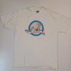 Vtg Hanes Beefy-T Maternity Baby Stork USA Single Stitch Shirt Sz L Botsford MI