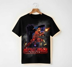 Metal Gear Solid Tactical Espionage Action Graphic Gaming Black Tee Top