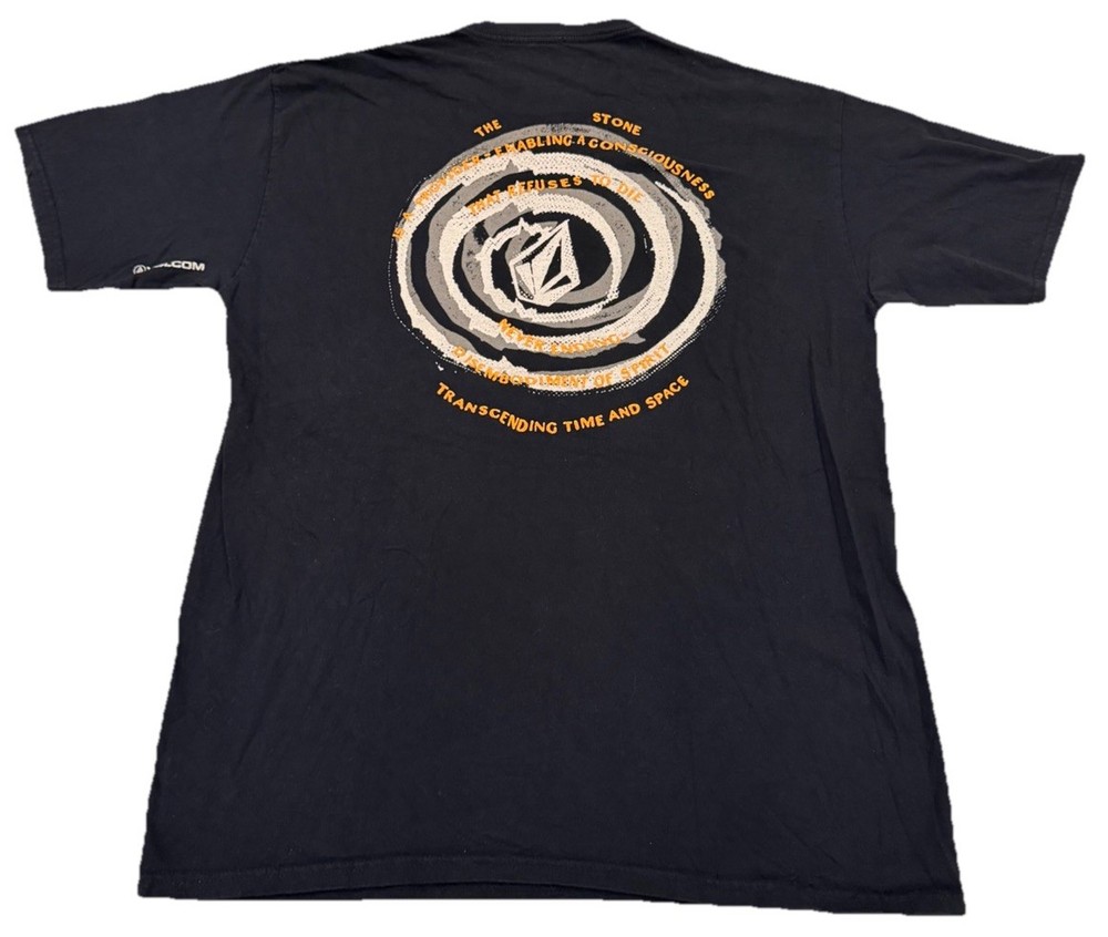 Volcom Stone Collectable Logo Black T-Shirt Men’s XL 100% Cotton Streetwear Rare