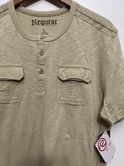 request jeans mens t-shirt new light brown
