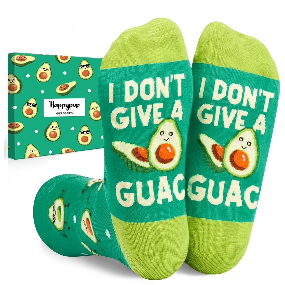 Funny Avocado Gifts – Avocado Socks for Men Women, Gifts for Guacamole Lovers…
