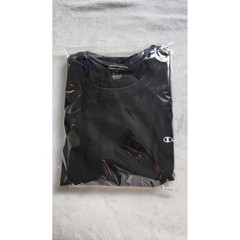 Champion Mens XXL Black Graphic T-Shirt Short Sleeve Crew Neck Script Logo Tee
