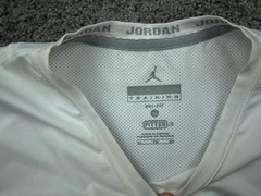 Jordan Shirt Mens XL White Jumpman Training Dri-FIT Tagless Polyester Sleeveless