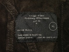 Men’s All Saints MCKAY LEATHER SHIRT jacket overshirt XL (ref80) £199.99!!!!!