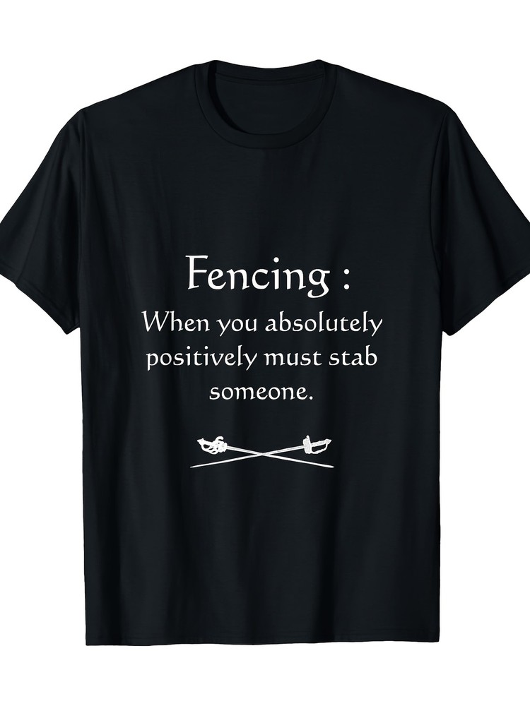 220g 100% Cotton – Fencing T-Shirt For Men, Women, s