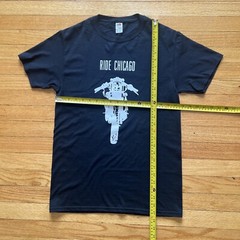 ride chicago motorcycle shirt small outlaw motorcycle club black