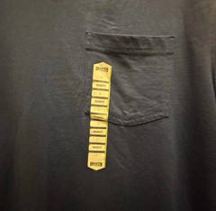 NWT Duluth Trading Co Longtail T Shirt Large Navy Blue Relaxed Fit Pocket Tee