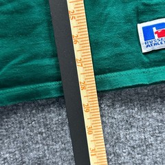 Russell Athletic T-Shirt Mens Size L Green Combed Cotton Pocket USA Made Vintage
