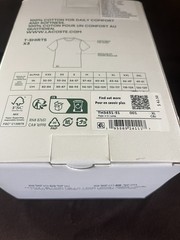 Lacoste Men’s 3pack 100% Cotton Regular Fit Crew Neck Tee White Size XL