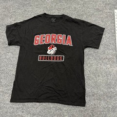 Hanes T-Shirt Mens Size M Black Georgia Bulldogs NCAA College Graphic