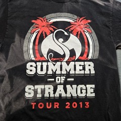 Tech N9ne Summer Of Strange Tour T-Shirt 2013 – Mens Size Large – Bleach Wash