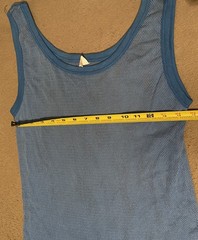 vintage fruit of the loom tank top Fit Small Blue 50s 60s