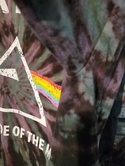 Pink Floyd Shirt Adult Medium Black Purple Dark Side Of The Moon Concert Mens M