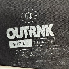 Outrank They Sleep We Hustle RX Graphic Tee Black Mens 2XL Streetwear T-Shirt