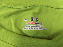 Under armour T-Shirt Mens XL Green SS Heatgear Polyester Elastane