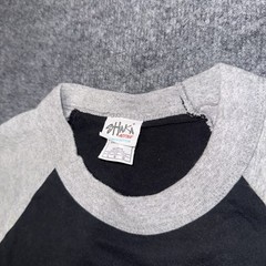 Vintage-style biker raglan baseball tee Size Large