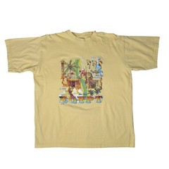 Vintage 90s Egypt Souvenir Mens Sphinx Pyramid T-Shirt Size L Made In Egypt