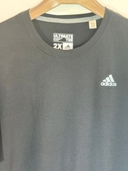 Adidas Ultimate Tee Moisture Wicking Men’s Crew Neck T-Shirt – Black – 2XL