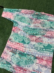 Vintage 1990s All Over Print AOP Hand Designed T Shirt Sz L SEE DESC