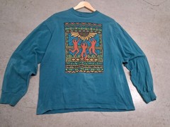 Vintage 1991 Keith Haring Style T-Shirt Art Abstract Pop design Size XL