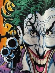 Vintage Single Stitch T Shirt Lot 1989 Joker Haha Batman Size M Nice Condition