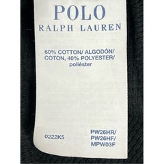 Polo Ralph Lauren Polo Bear Waffle Knit Thermal Sleep Shirt Black Preppy Size M