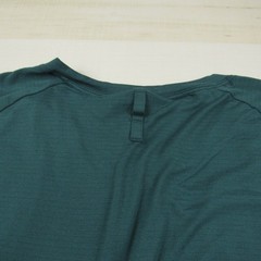 Lululemon Shirt Mens Extra Large Green Long Curved Hem Tech Performance Stretch