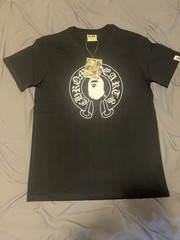 A Bathing Ape BAPE x Chrome Hearts Baby Milo Black Graphic Tee Men’s M